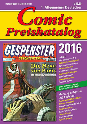 Comic Preiskatalog 2015 Hardcover